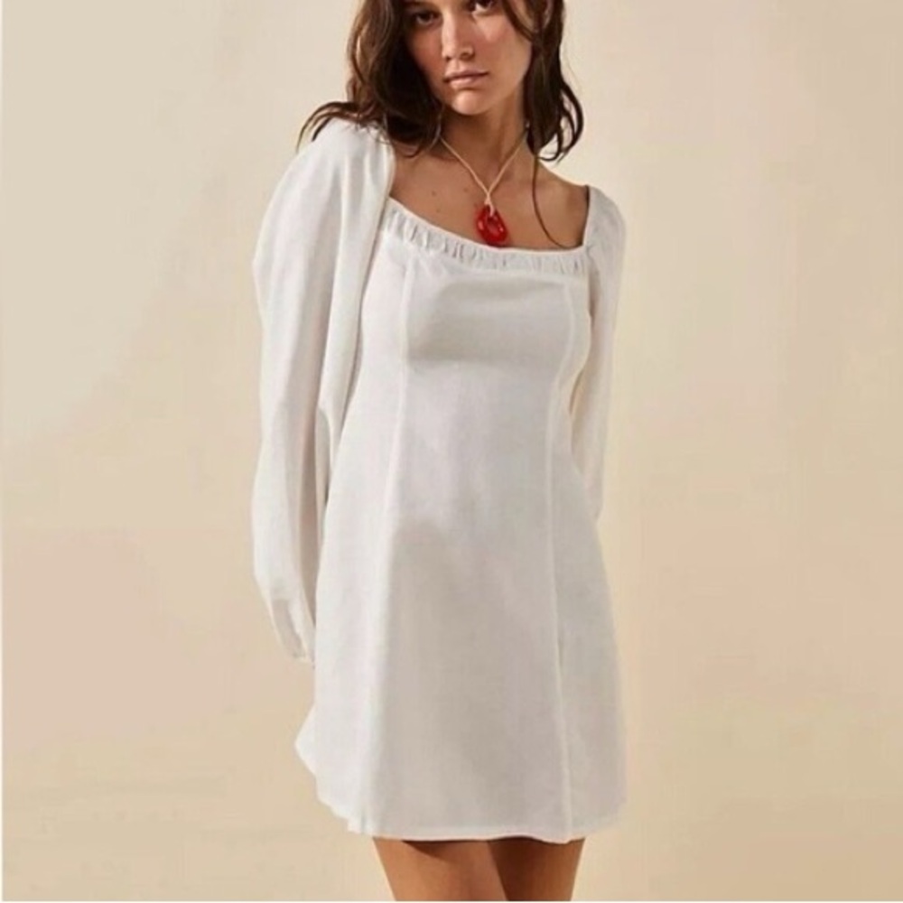 Free People - Forget Me Not Mini Dress in Ivory - Size XS